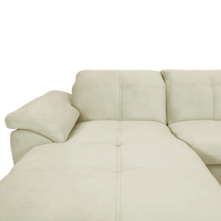 Coltar Extensibil Cu Insula Stanga Sevilia Lux, Lada Depozitare, 5 Locuri, Tetiere Reglabile, Crem, 272 Cm-01