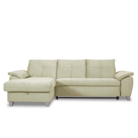 Coltar Extensibil Cu Insula Stanga Sevilia Lux, Lada Depozitare, 5 Locuri, Tetiere Reglabile, Crem, 272 Cm-01