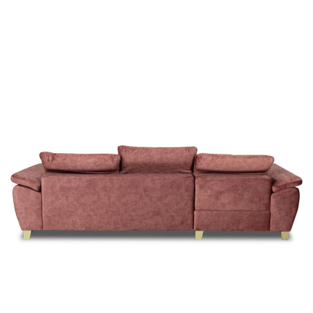 Coltar Extensibil Cu Insula Stanga Sevilia Lux, 5 Locuri, Tetiere Reglabile, Roz Prafuit Inchis, 272 Cm-01