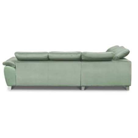 Coltar Extensibil Cu Otoman Mic Stanga Sevilia Lux, Lada Depozitare, 5 Locuri, Tetiere Reglabile, Verde Menta, 280 Cm-01