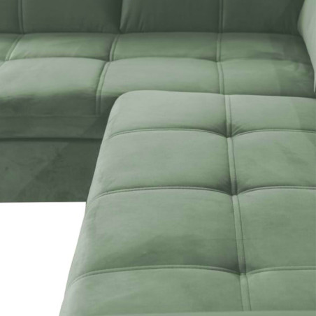 Coltar Extensibil Cu Otoman Mic Stanga Sevilia Lux, Lada Depozitare, 5 Locuri, Tetiere Reglabile, Verde Menta, 280 Cm-01
