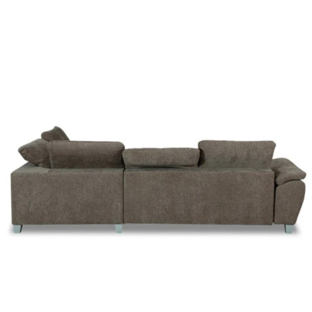 Coltar Extensibil Cu Otoman Mic Dreapta Sevilia Lux, Lada Depozitare, 5 Locuri, Tetiere Reglabile, Maro Mocca, 280 Cm-01