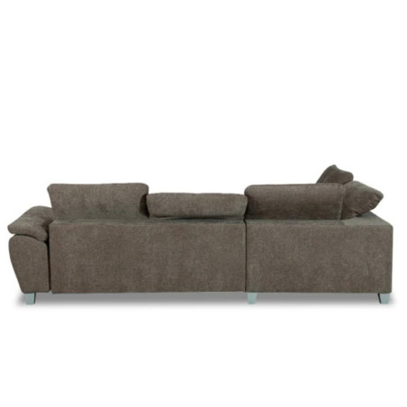 Coltar Extensibil Cu Otoman Mic Stanga Sevilia Lux, Lada Depozitare, 5 Locuri, Tetiere Reglabile, Maro Moca, 280 Cm-01
