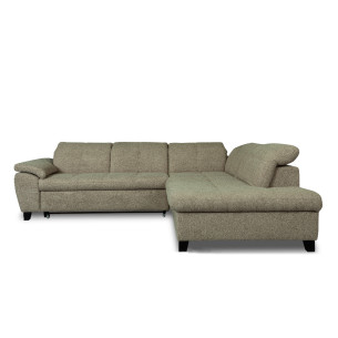 Coltar Extensibil Cu Otoman Mic Dreapta Sevilia Lux, 5 Locuri, Tetiere Reglabile, Now Or Never, Gri, 280 Cm