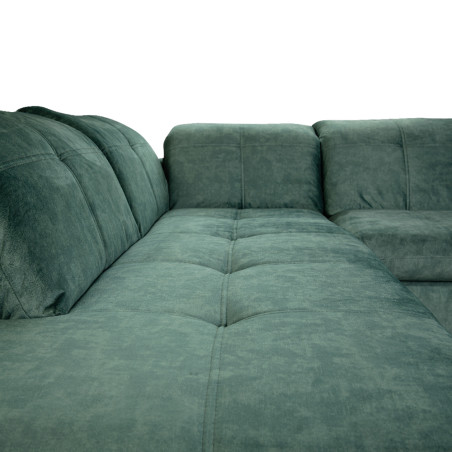 Coltar Extensibil Cu Otoman Mic Stanga Sevilia Lux, Lada Depozitare, 5 Locuri, Tetiere Reglabile, Verde Petrol, 280 Cm-01