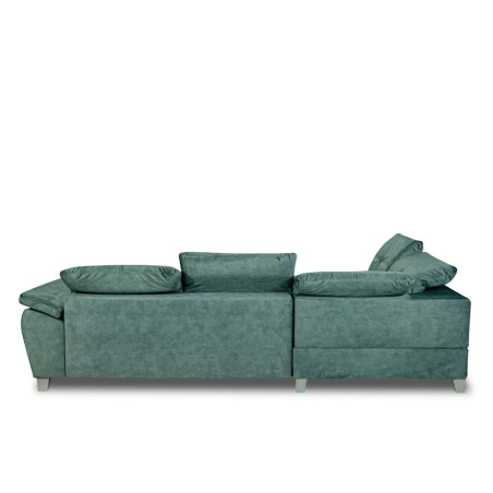 Coltar Extensibil Cu Otoman Mic Stanga Sevilia Lux, Lada Depozitare, 5 Locuri, Tetiere Reglabile, Verde Petrol, 280 Cm-01