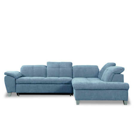 Coltar Extensibil Cu Otoman Mic Dreapta Sevilia Lux, 5 Locuri, Tetiere Reglabile, Albastru, 280 Cm-01