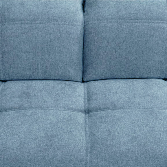 Coltar Extensibil Cu Otoman Mic Stanga Sevilia Lux, 5 Locuri, Tetiere Reglabile, Albastru, 280 Cm