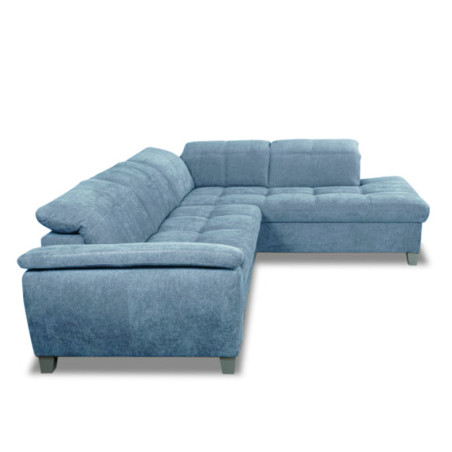 Coltar Extensibil Cu Otoman Mic Dreapta Sevilia Lux, Lada Depozitare, 5 Locuri, Tetiere Reglabile, Albastru, 280 Cm-01
