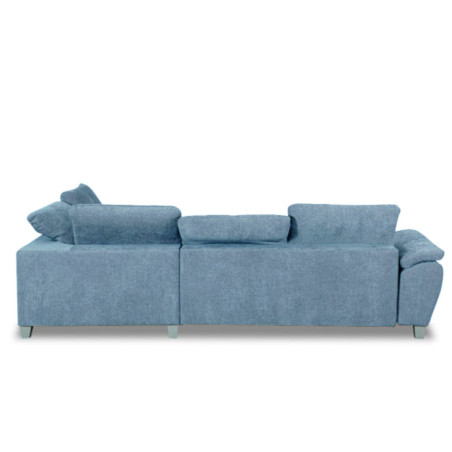 Coltar Extensibil Cu Otoman Mic Dreapta Sevilia Lux, Lada Depozitare, 5 Locuri, Tetiere Reglabile, Albastru, 280 Cm-01