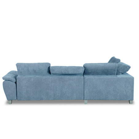 Coltar Extensibil Cu Otoman Mic Stanga Sevilia Lux, Lada Depozitare, 5 Locuri, Tetiere Reglabile, Albastru, 280 Cm-01