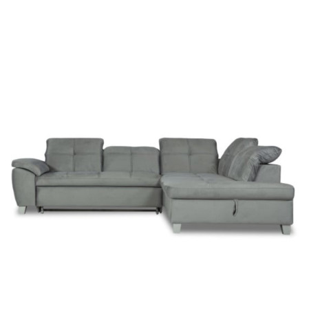 Coltar Extensibil Cu Otoman Mic Dreapta Sevilia Lux, Lada Depozitare, 5 Locuri, Tetiere Reglabile, Gri, 280 Cm-01