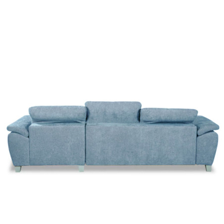 Coltar Extensibil Cu Insula Dreapta Sevilia Lux, 5 Locuri, Tetiere Reglabile, Albastru, 272 Cm-01