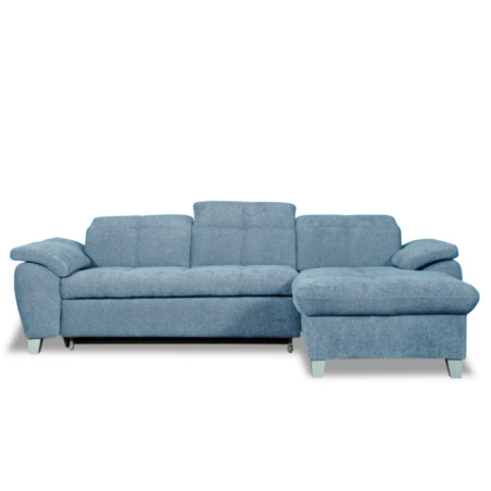 Coltar Extensibil Cu Insula Dreapta Sevilia Lux, 5 Locuri, Tetiere Reglabile, Albastru, 272 Cm-01