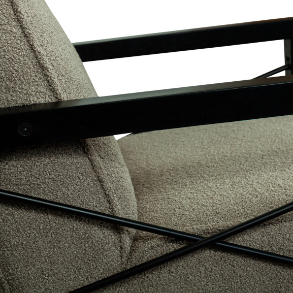 Fotoliu Norton, Gri, 44 x 84 x 88 Cm.