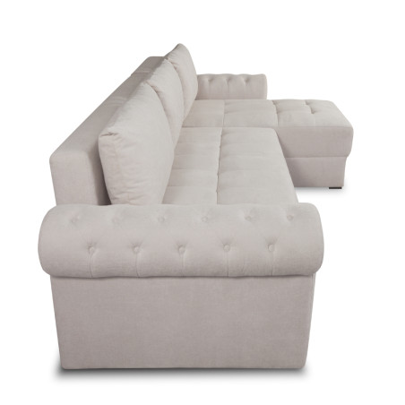 Coltar Extensibil Dreapta Trendy, 5 Locuri, Lada Depozitare, Wind 5, Crem, 275 Cm-01