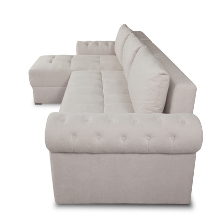 Coltar Extensibil Stanga Trendy, 5 Locuri, Lada Depozitare, Crem, Wind 5, 275 Cm-01