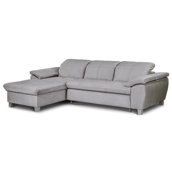 Coltar Extensibil Cu Insula Sevilia Lux, 5 Locuri, Tetiere Reglabile, 272 Cm