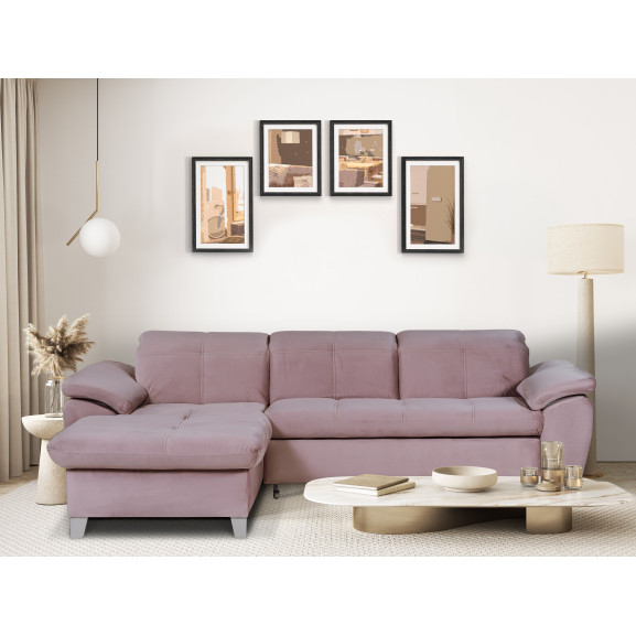 Coltar Extensibil Cu Insula Sevilia Lux, 5 Locuri, Tetiere Reglabile, 272 Cm