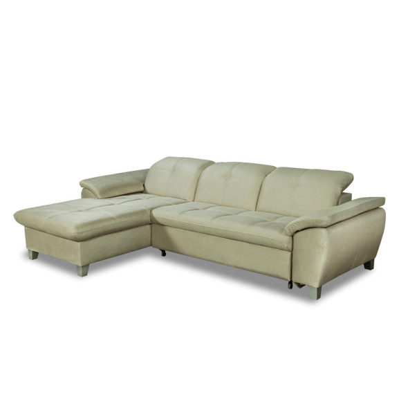 Coltar Extensibil Cu Insula Sevilia Lux, 5 Locuri, Tetiere Reglabile, 272 Cm