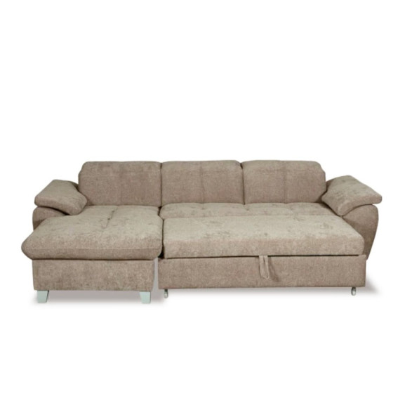 Coltar Extensibil Cu Insula Sevilia Lux, 5 Locuri, Tetiere Reglabile, 272 Cm