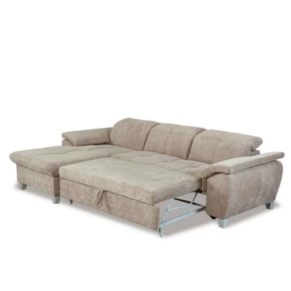 Coltar Extensibil Cu Insula Sevilia Lux, 5 Locuri, Tetiere Reglabile, 272 Cm