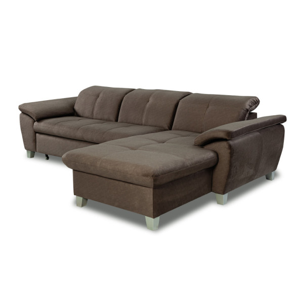 Coltar Extensibil Cu Insula Sevilia Lux, 5 Locuri, Tetiere Reglabile, 272 Cm