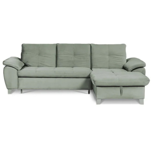 Coltar Extensibil Cu Insula Sevilia Lux, 5 Locuri, Tetiere Reglabile, 272 Cm