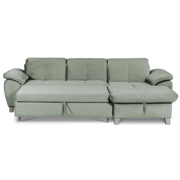 Coltar Extensibil Cu Insula Sevilia Lux, 5 Locuri, Tetiere Reglabile, 272 Cm