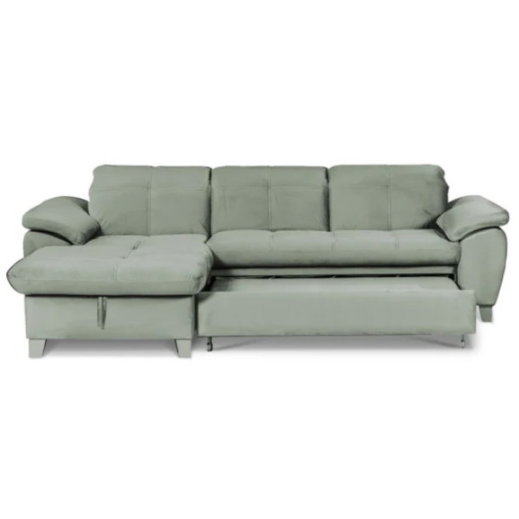 Coltar Extensibil Cu Insula Sevilia Lux, 5 Locuri, Tetiere Reglabile, 272 Cm