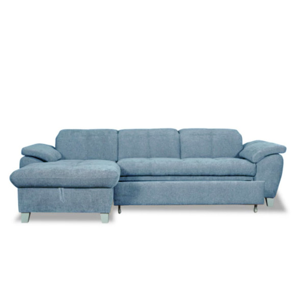 Coltar Extensibil Cu Insula Sevilia Lux, 5 Locuri, Tetiere Reglabile, 272 Cm