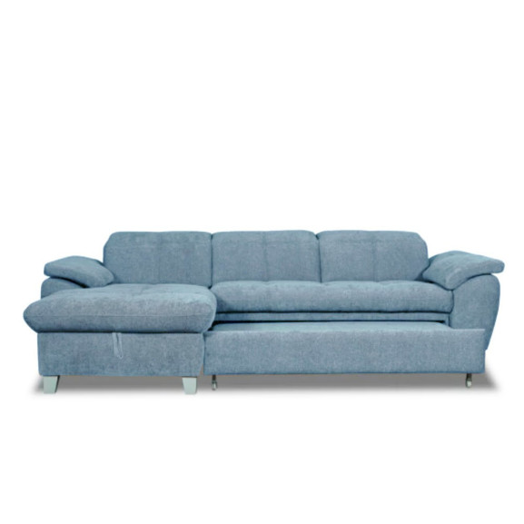 Coltar Extensibil Cu Insula Sevilia Lux, 5 Locuri, Tetiere Reglabile, 272 Cm