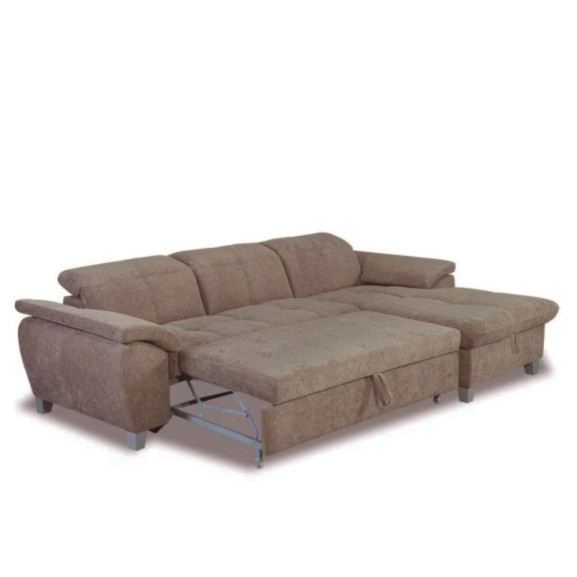 Coltar Extensibil Cu Insula Sevilia Lux, 5 Locuri, Tetiere Reglabile, 272 Cm