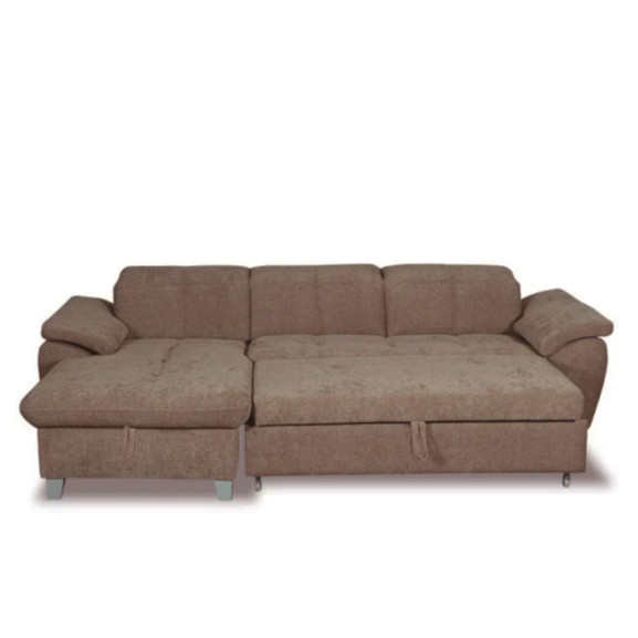 Coltar Extensibil Cu Insula Sevilia Lux, 5 Locuri, Tetiere Reglabile, 272 Cm