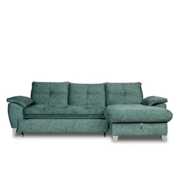 Coltar Extensibil Cu Insula Sevilia Lux, 5 Locuri, Tetiere Reglabile, 272 Cm
