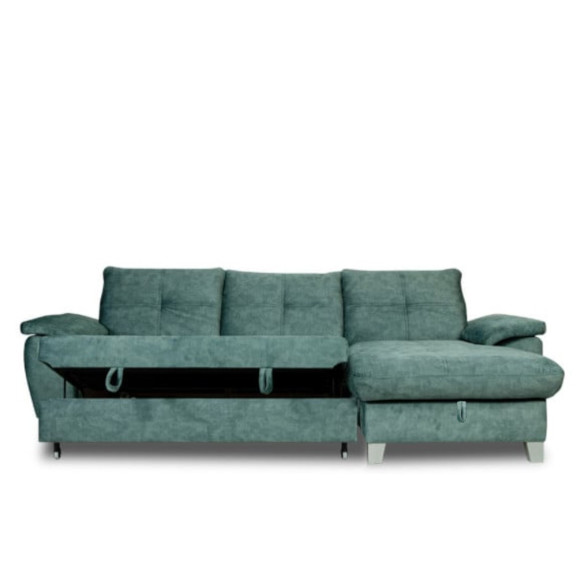 Coltar Extensibil Cu Insula Sevilia Lux, 5 Locuri, Tetiere Reglabile, 272 Cm