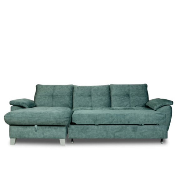 Coltar Extensibil Cu Insula Sevilia Lux, 5 Locuri, Tetiere Reglabile, 272 Cm