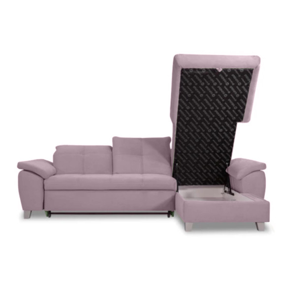 Coltar Extensibil Cu Insula Sevilia Lux, 5 Locuri, Tetiere Reglabile, 272 Cm