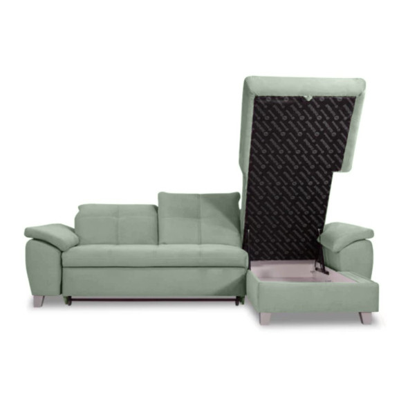 Coltar Extensibil Cu Insula Sevilia Lux, 5 Locuri, Tetiere Reglabile, 272 Cm