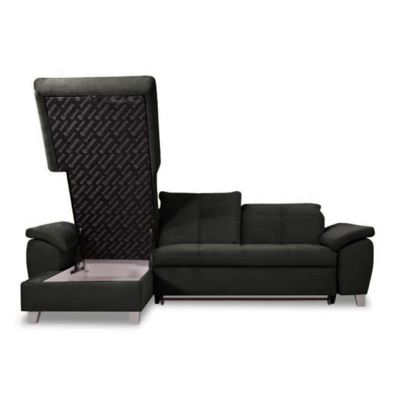 Coltar Extensibil Cu Insula Sevilia Lux, 5 Locuri, Tetiere Reglabile, 272 Cm