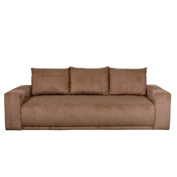 Canapea Extensibila Otis, 3 locuri, Lada Depozitare, Maro, 240 Cm