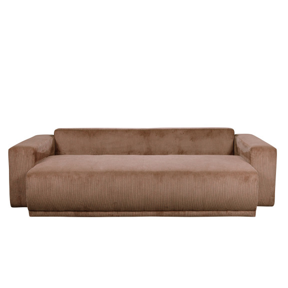 Canapea Extensibila Otis, 3 locuri, Lada Depozitare, Maro, 240 Cm