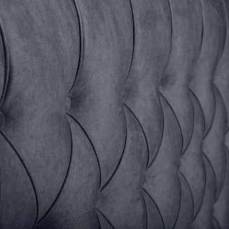 Pat Tapitat Verona, Dimensiune Saltea 180 x 200 Cm, Gri Inchis, Cu Somiera Rabatabila-01