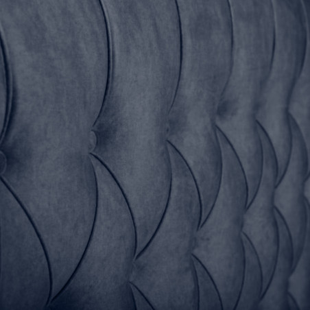 Pat Tapitat Verona Dimensiune Saltea 180 x 200 Cm,  Cu Somiera Rabatabila, Albastru Inchis-01