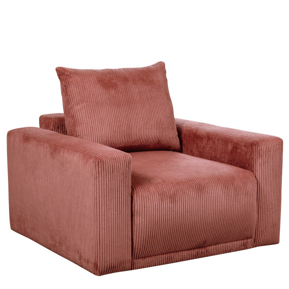 Fotoliu fix Otis, Burgundy deschis, 110 Cm