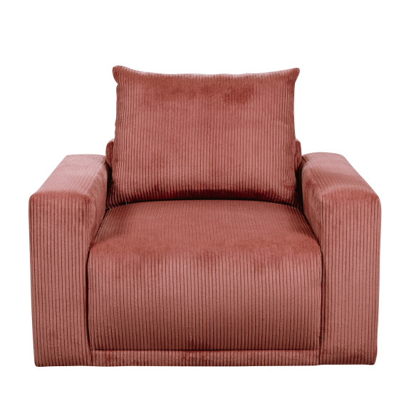 Fotoliu fix Otis, Burgundy deschis, 110 Cm