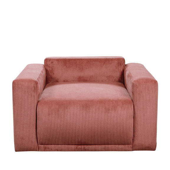 Fotoliu fix Otis, Burgundy deschis, 110 Cm