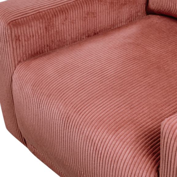 Fotoliu fix Otis, Burgundy deschis, 110 Cm