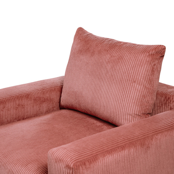 Fotoliu fix Otis, Burgundy deschis, 110 Cm