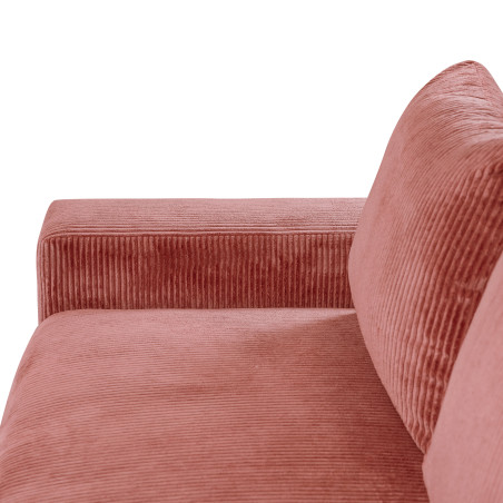 Canapea fixa Otis, 2 locuri, Burgundy deschis, 195 Cm-01